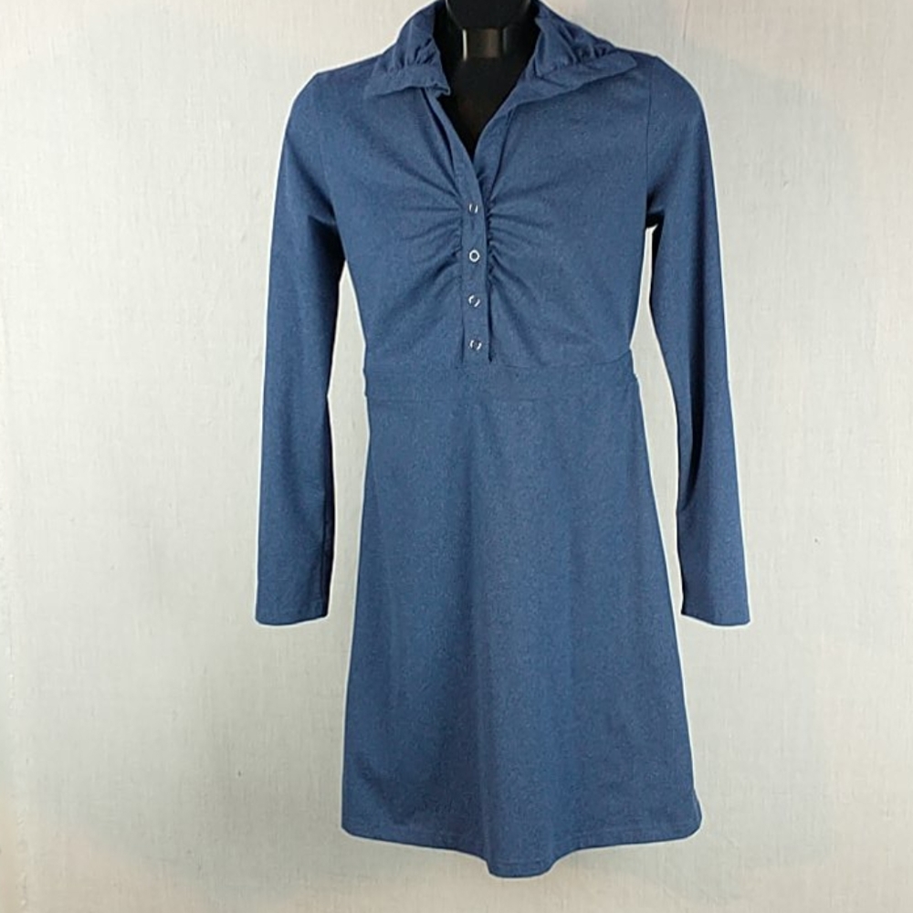 Tehama Athleisure Blue Dress Long Sleeve